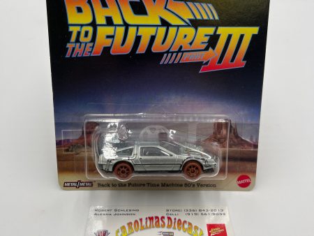 2024 Hot Wheels Pop Culture Back To The Future Part III BTTF Time Machine 50s Version Silver 271E For Cheap