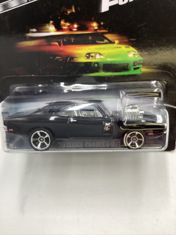 2013 Hot Wheels Fast and Furious #1 70 Dodge Charger R T Black. Card Not Perfect 72F Online Hot Sale