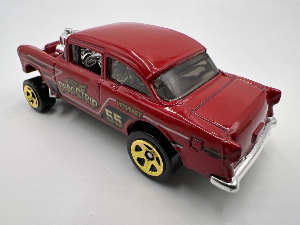 Hot Wheels 1 64 5 Pack Exclusive 55 Chevy Bel Air Gasser Red Loose Discount