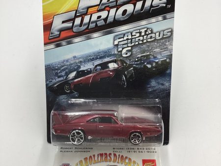 2015 Hot Wheels Fast & Furious 69 Dodge Charger Daytona Dark Red 69E Online Sale