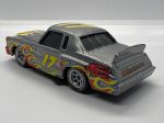 Disney Pixar Cars #17 Darrel Cartrip Silver Flames Loose For Cheap