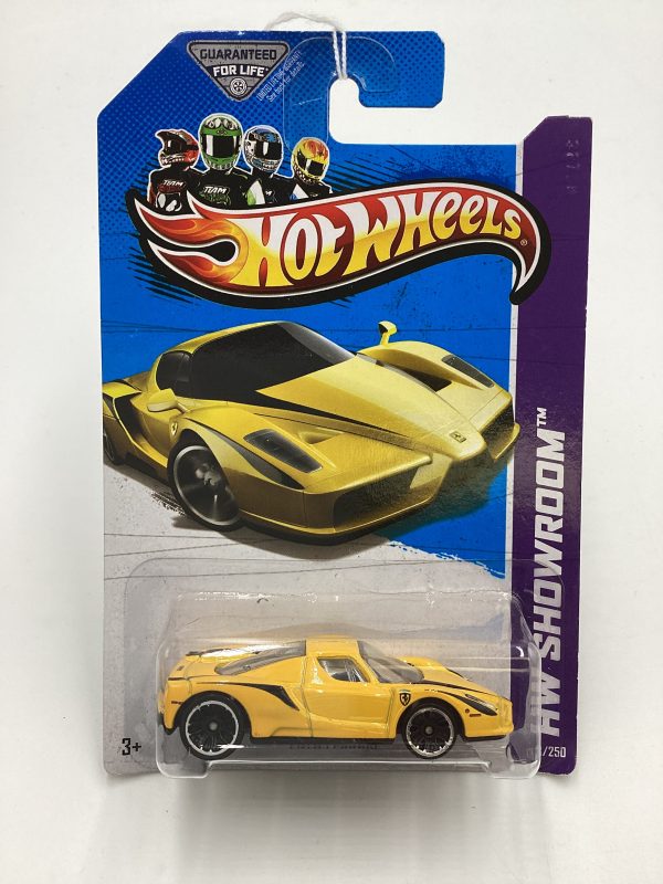 2013 Hot Wheels #178 Enzo Ferrari Yellow SR on Sale