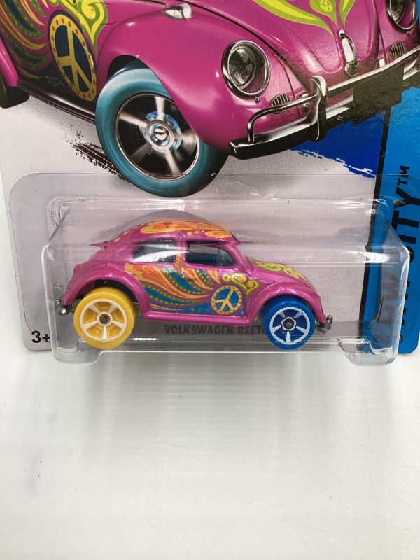 2015 Hot Wheels treasure hunt #26 Volkswagen Beetle Pink 276C Sale