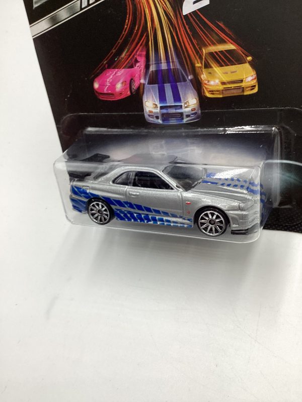 2013 Hot Wheels Fast and Furious #3 Nissan Skyline GT-R R34 Silver Cheap