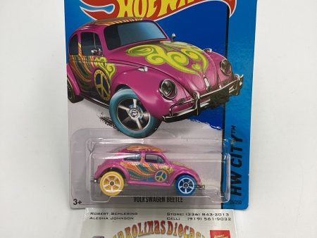 2015 Hot Wheels treasure hunt #26 Volkswagen Beetle Pink 276C Sale