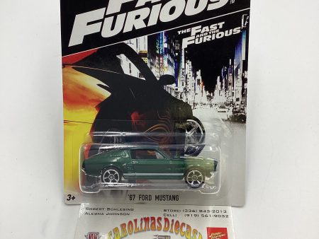 2016 Hot Wheels Fast and Furious #3 67 Ford Mustang Green 70H Online Hot Sale