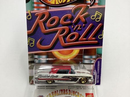 Hot wheels Jukebox Rock N Roll #12 58 Ford Thunderbird White 160J on Sale