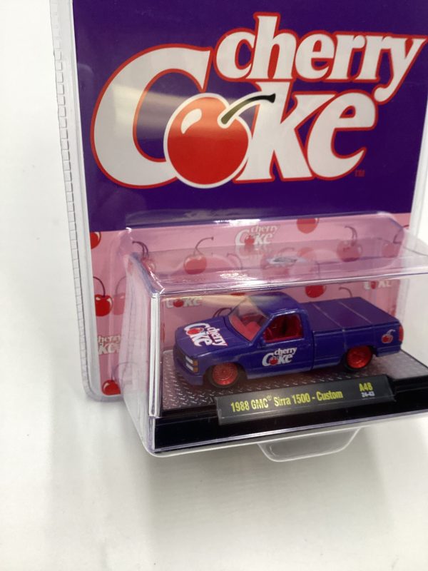 2024 M2 Machines Cherry Coke (Sirra Error) CHASE 1988 GMC Sierra 1500 Custom Purple A48 For Sale