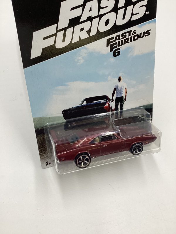 2016 Hot Wheels Fast & Furious #7 69 Dodge Charger Daytona Dark Red 70H Online