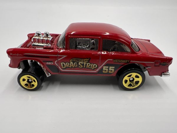 Hot Wheels 1 64 5 Pack Exclusive 55 Chevy Bel Air Gasser Red Loose Discount