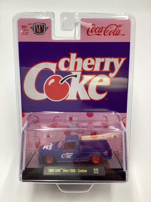 2024 M2 Machines Cherry Coke (Sirra Error) CHASE 1988 GMC Sierra 1500 Custom Purple A48 For Sale