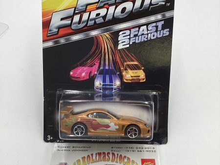 2015 Hot Wheels Fast & Furious #2 94 Toyota Supra Gold W Protector For Cheap