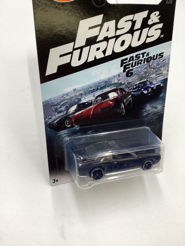 2016 Hot Wheels Fast and Furious 6 #6 08 Dodge Challenger SRT8 Black 70H Supply