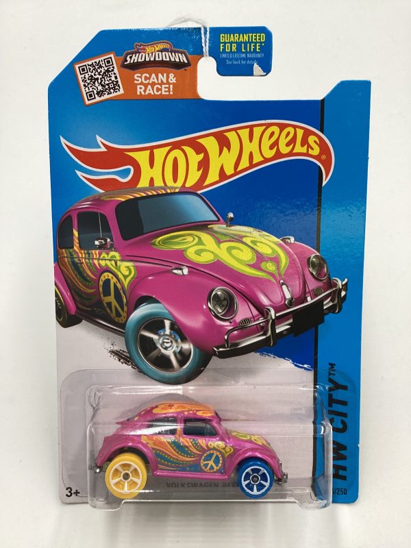 2015 Hot Wheels treasure hunt #26 Volkswagen Beetle Pink 276C Sale