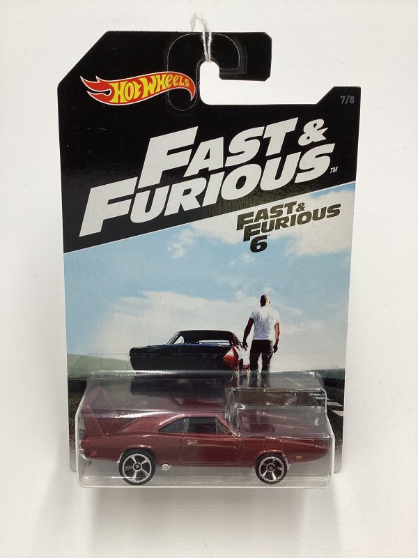 2016 Hot Wheels Fast & Furious #7 69 Dodge Charger Daytona Dark Red 70H Online