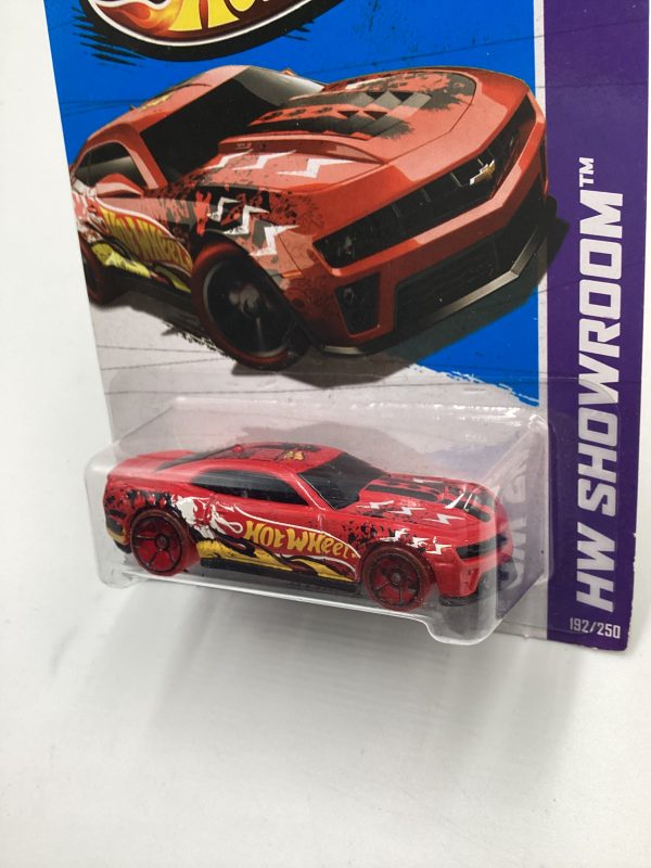 2013 Hot Wheels #192 12 Camaro ZL1 Red Translucent Wheels Variation 11C Online Hot Sale