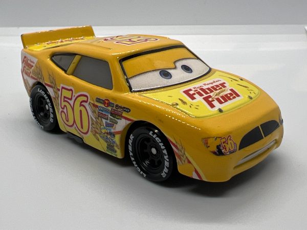 Disney Pixar Cars #42 Brusho Curber Fiber Fuel Yellow Loose Sale