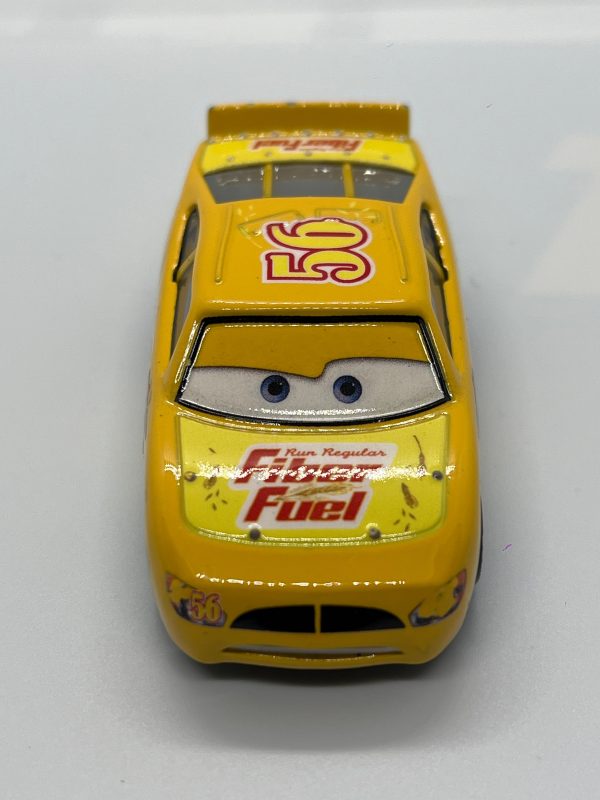 Disney Pixar Cars #42 Brusho Curber Fiber Fuel Yellow Loose Sale