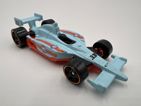 Hot Wheels 1 64 Indy 500 Oval Gulf Blue Loose For Cheap