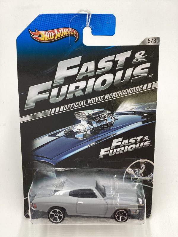 2013 Hot Wheels Fast and Furious #5 70 Chevelle SS Primer Gray Card Not Perfect 73G Online