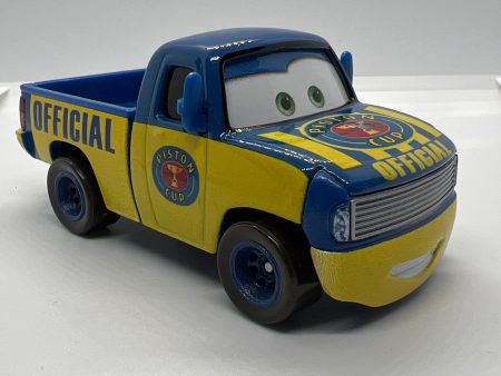 Disney Pixar Cars Piston Cup Race Tom Truck Blue Yellow Loose Hot on Sale