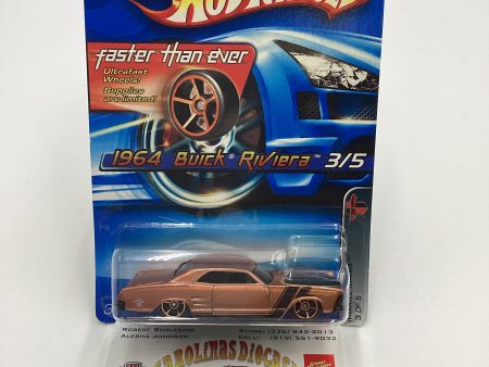 2005 Hot Wheels #103 1964 Buick Rivera Copper FTE faster than ever  Wheels W  protector Supply