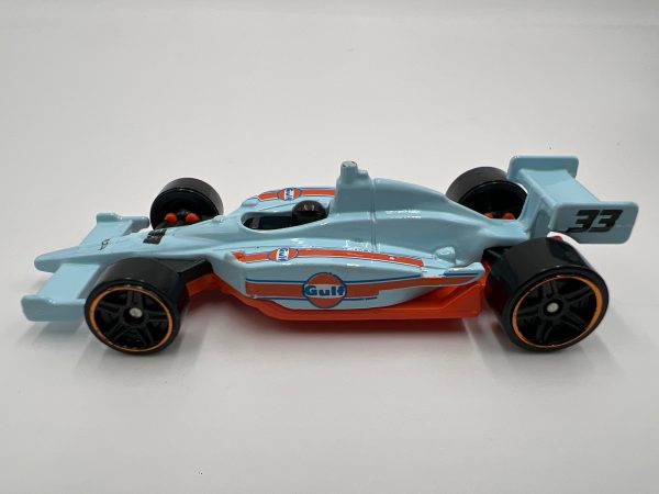 Hot Wheels 1 64 Indy 500 Oval Gulf Blue Loose For Cheap