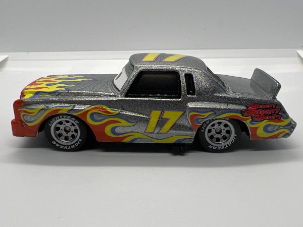 Disney Pixar Cars #17 Darrel Cartrip Silver Flames Loose For Cheap