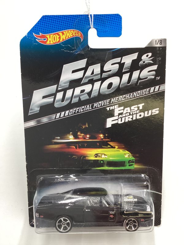 2013 Hot Wheels Fast and Furious #1 70 Dodge Charger R T Black. Card Not Perfect 72F Online Hot Sale