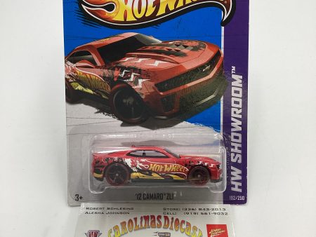 2013 Hot Wheels #192 12 Camaro ZL1 Red Translucent Wheels Variation 11C Online Hot Sale