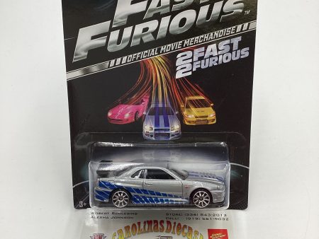 2013 Hot Wheels Fast and Furious #3 Nissan Skyline GT-R R34 Silver Cheap