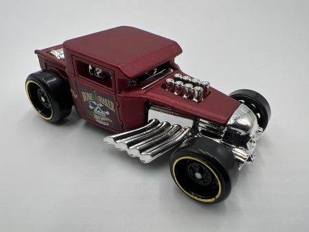 Hot Wheels 1 64 Bone Shaker Dark Satin Red Loose For Discount