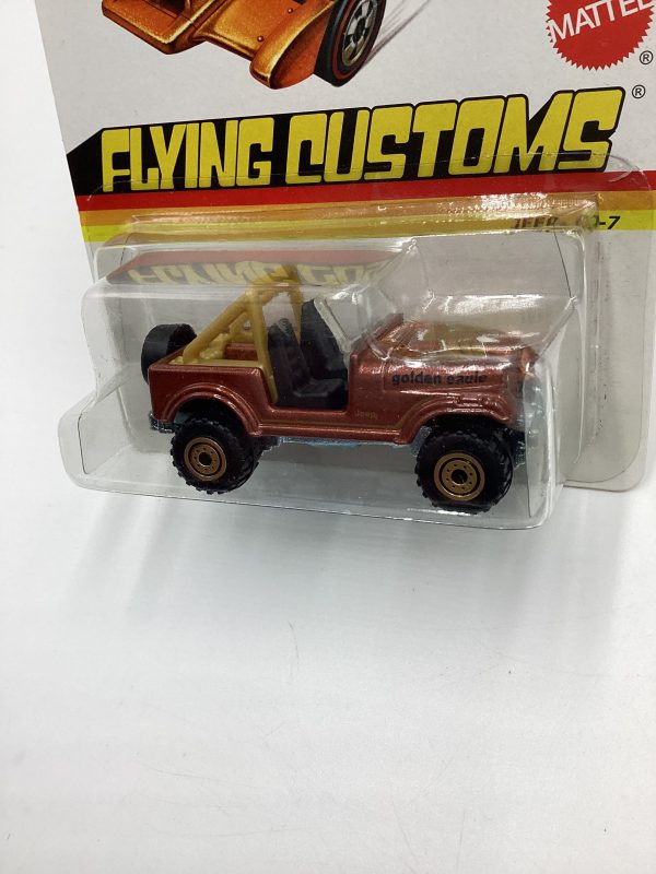 Hot Wheels Flying Customs Jeep CJ-7 Brown HTF W  protector For Sale