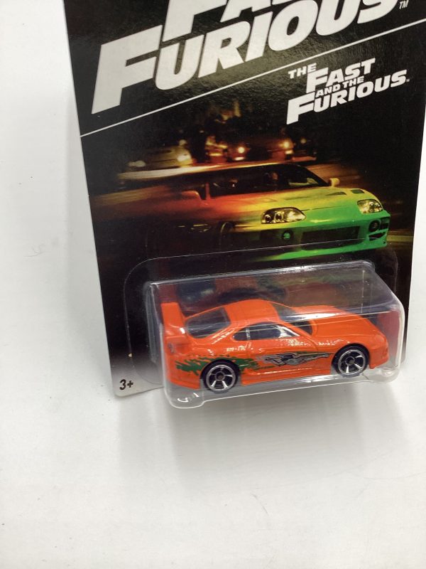 Hot Wheels 2016 Fast and furious #1 94 Toyota Supra Orange w protector Cheap