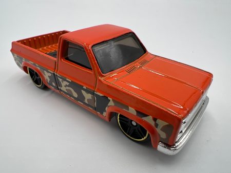 Hot Wheels 1 64 Camo Series 83 Chevy Silverado Orange Loose Supply