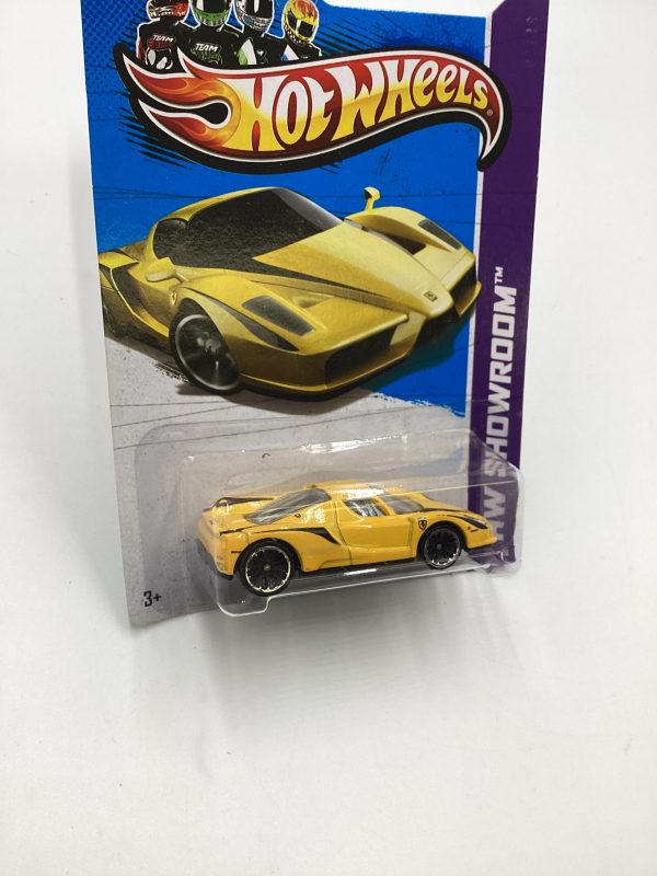 2013 Hot Wheels #178 Enzo Ferrari Yellow SR on Sale