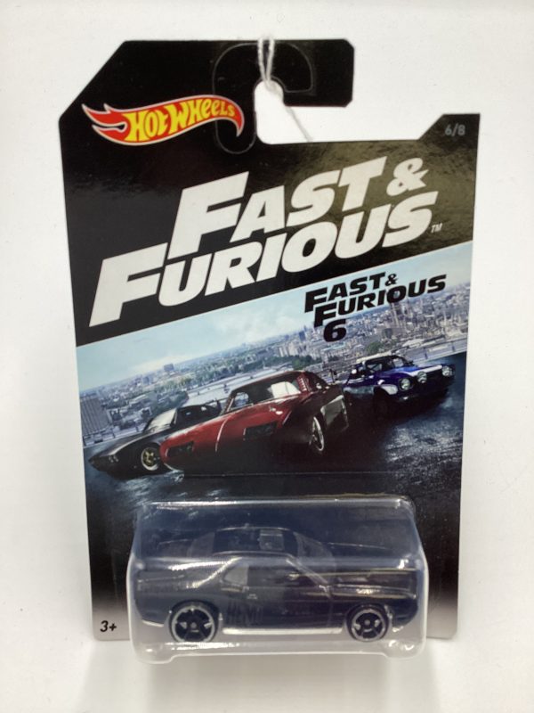 2016 Hot Wheels Fast and Furious 6 #6 08 Dodge Challenger SRT8 Black 70H Supply