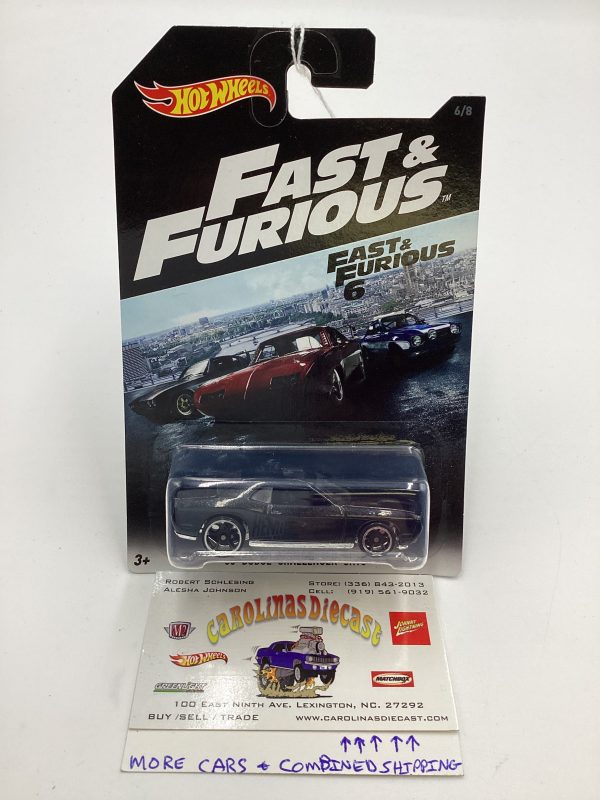 2016 Hot Wheels Fast and Furious 6 #6 08 Dodge Challenger SRT8 Black 70H Supply