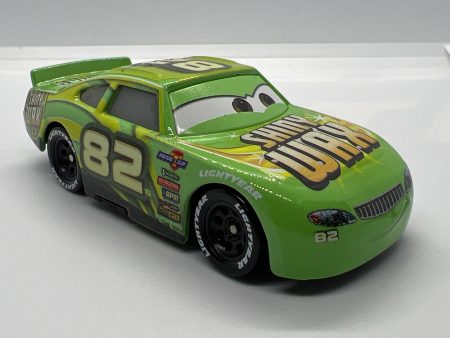 Disney Pixar Cars #82 Darren Leadfoot Shiny Wax Green Loose Hot on Sale