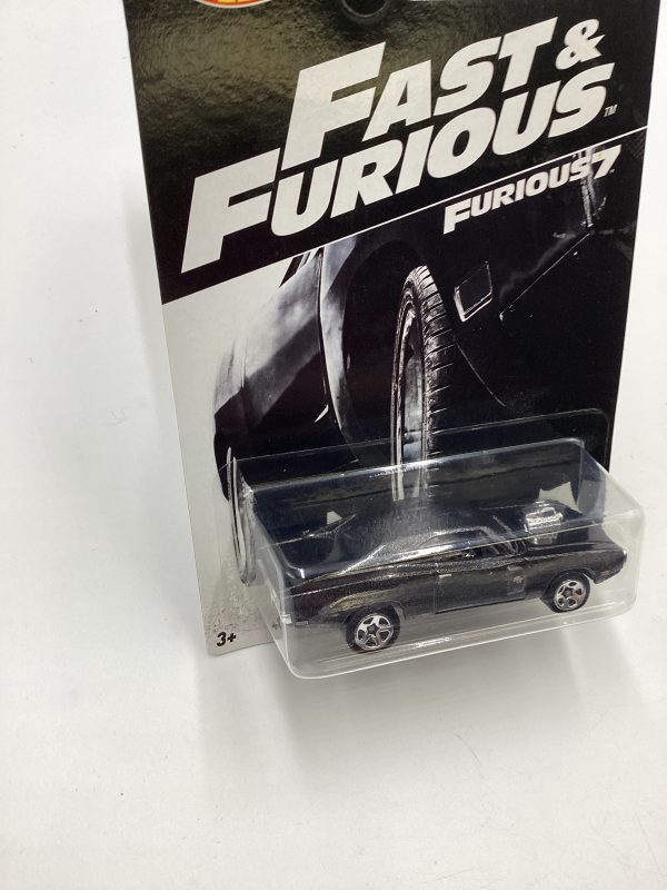 2016 Hot Wheels Fast and Furious #8 70 Dodge Charger R T Black 69H Online now