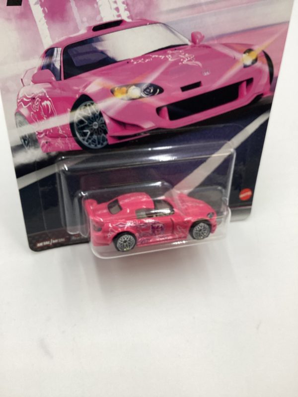 Hot Wheels Premium Fast & Furious Quick Shifters #1 Honda S2000 Pink W Protector For Sale