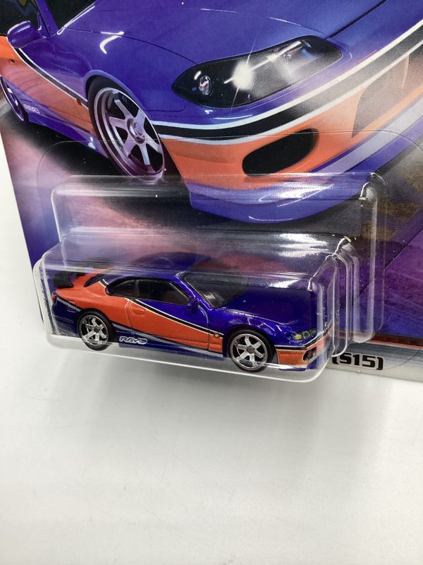 Hot Wheels Premium Fast & Furious Fast Imports #2 Nissan Silvia S15 Blue Orange W Protector Cheap