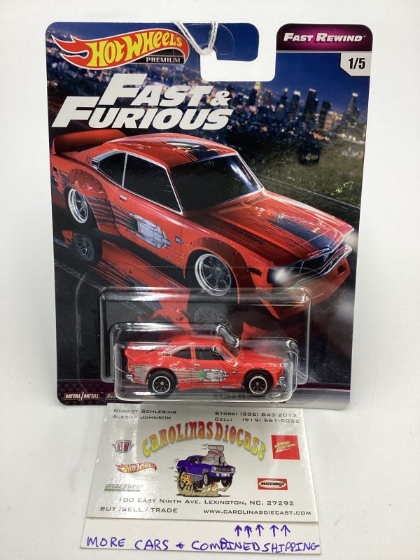 Hot Wheels Fast and Furious Fast Rewind #1 Mazda RX-3 Red Cracked Blister 246D Discount