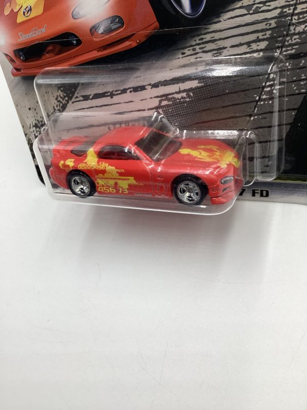 Hot Wheels Fast & Furious Fast Tuners #1 Mazda RX-7 FD Red W Protector For Discount