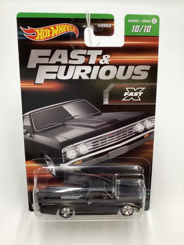 2023 Hot Wheels Fast & Furious Series 2 #10 Chevy El Camino Matte Black 69B Online Sale