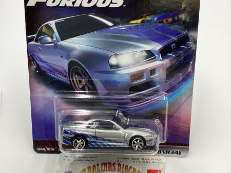 Hot Wheels Premium Fast & Furious Fast Imports #1 Nissan Skyline GT-R BNR34 Silver W Protector Online