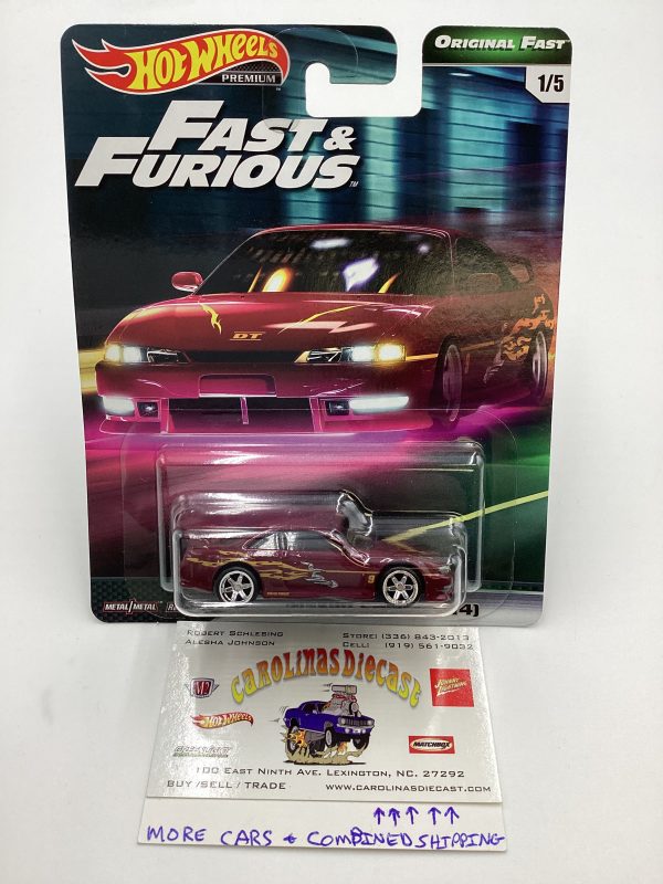 Hot Wheels Premium Fast & Furious Original Fast #1 Nissan 240SX W Protector For Cheap