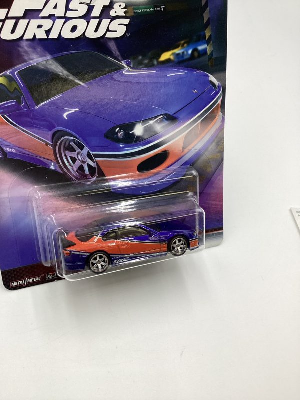 Hot Wheels Premium Fast & Furious Fast Imports #2 Nissan Silvia S15 Blue Orange W Protector Cheap