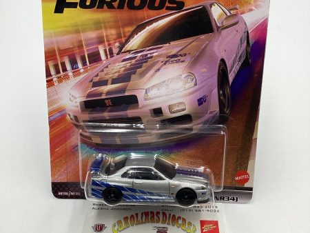 Hot wheels Premium Fast and Furious #4 Nissan Skyline GT-R R-34 Silver with protector Online