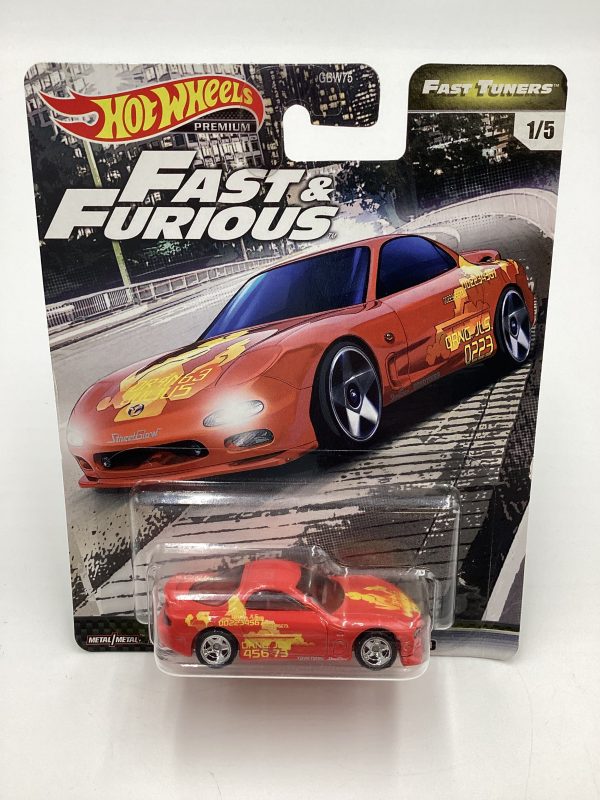 Hot Wheels Fast & Furious Fast Tuners #1 Mazda RX-7 FD Red W Protector For Discount